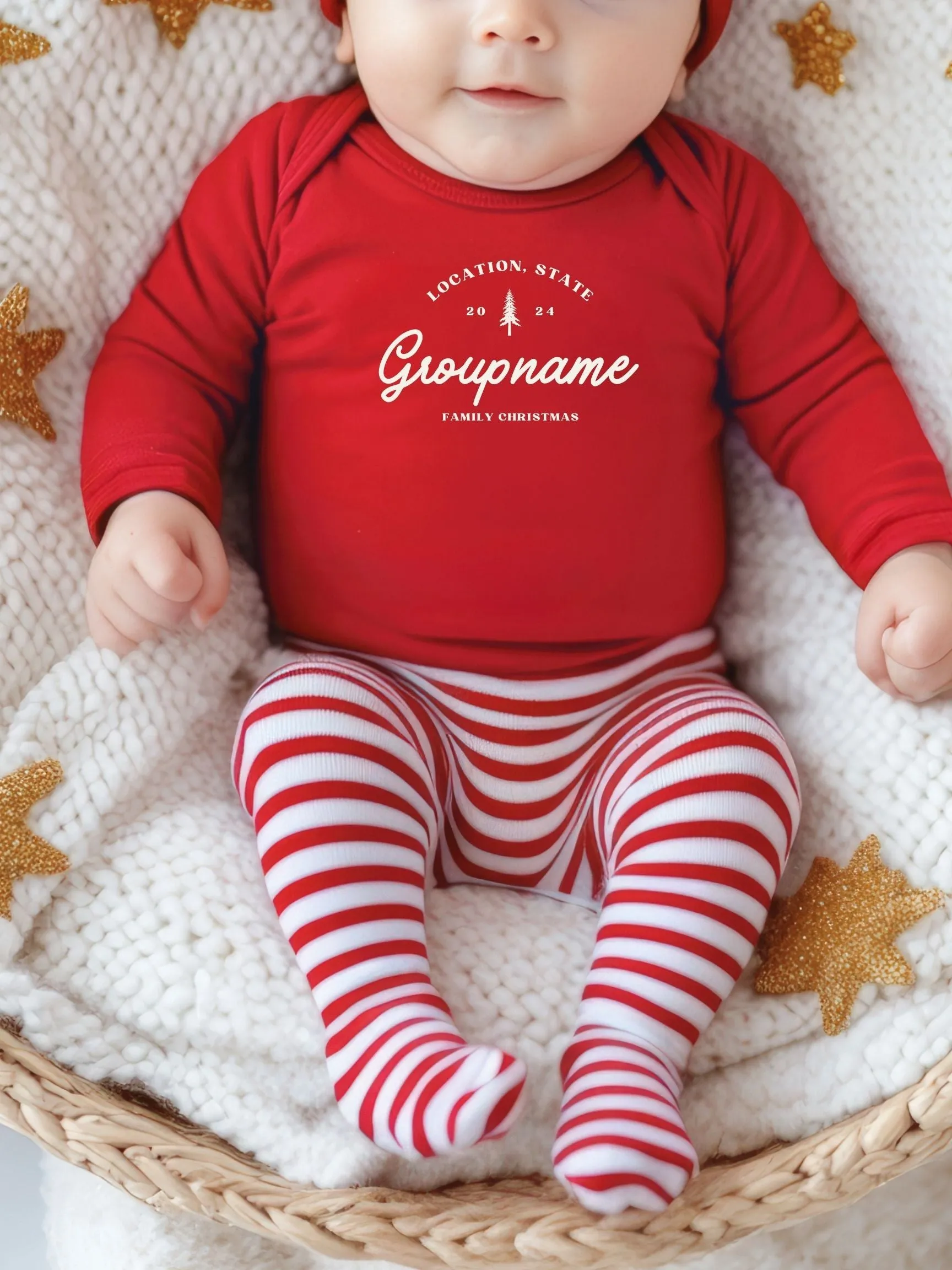 Baby Custom Christmas Bodysuit