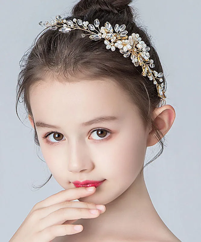 Boho Alloy Zircon Cryst Kids Hairpin IU040