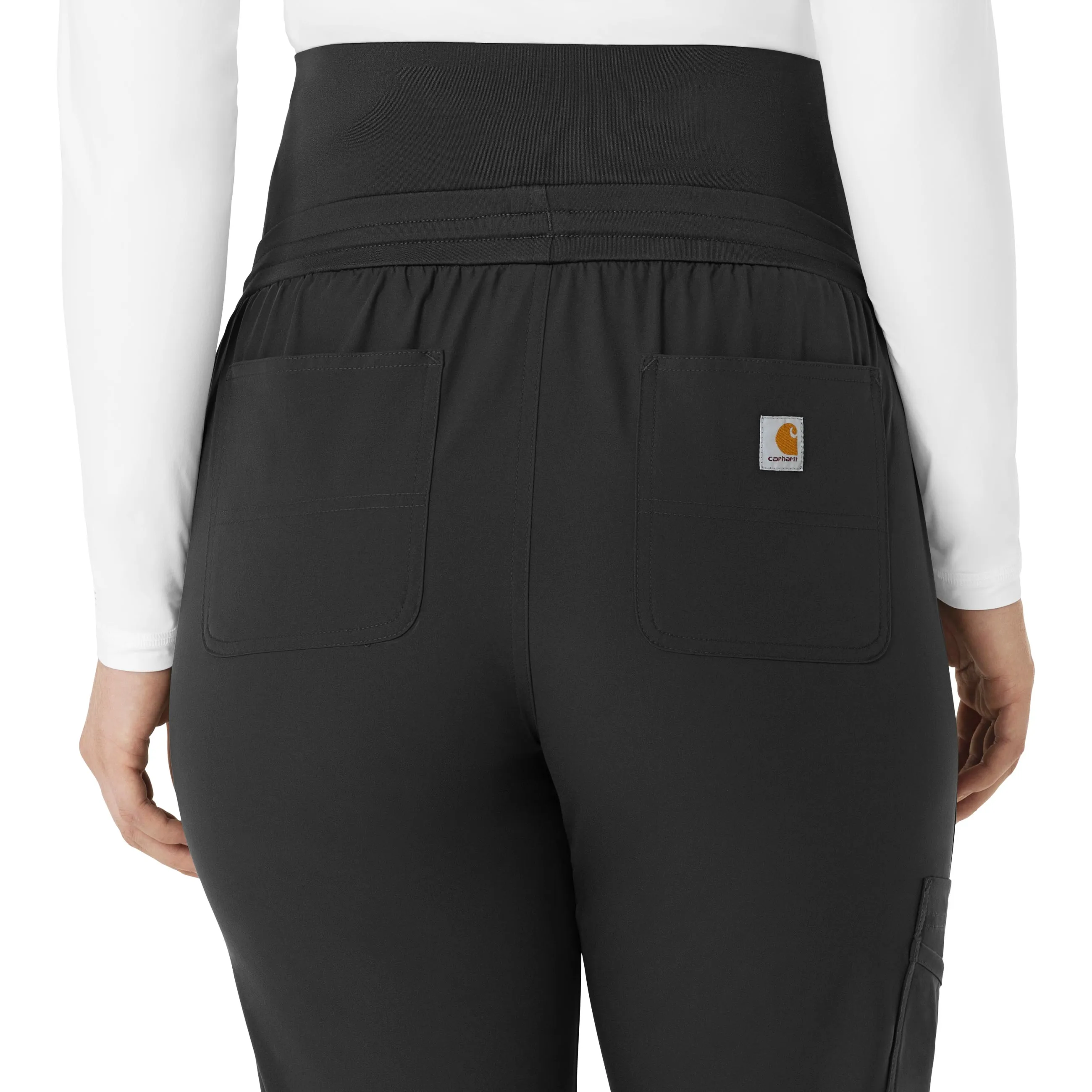 Carhartt Force Essentials Women's Maternity Jogger Scrub Pant - Black