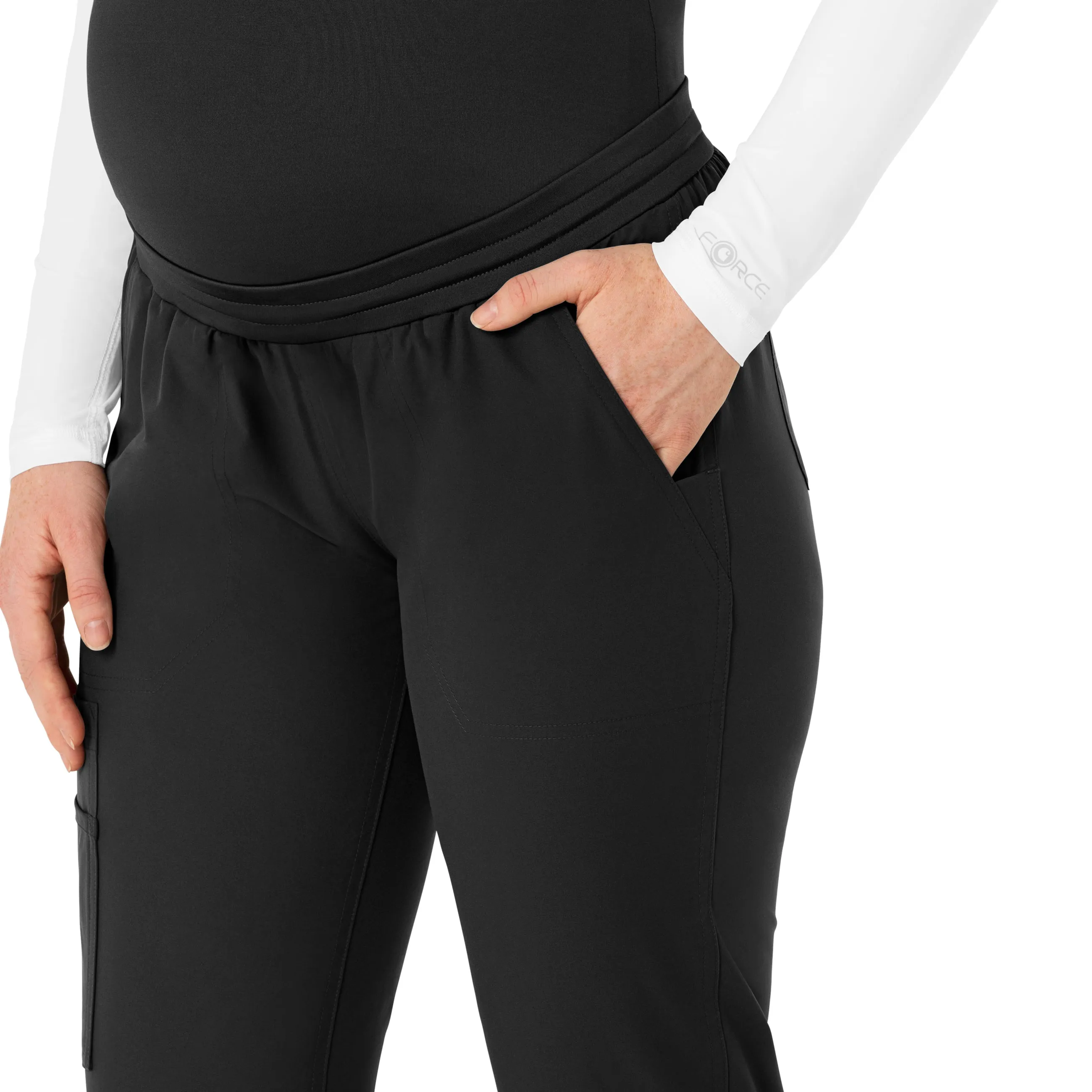 Carhartt Force Essentials Women's Maternity Jogger Scrub Pant - Black