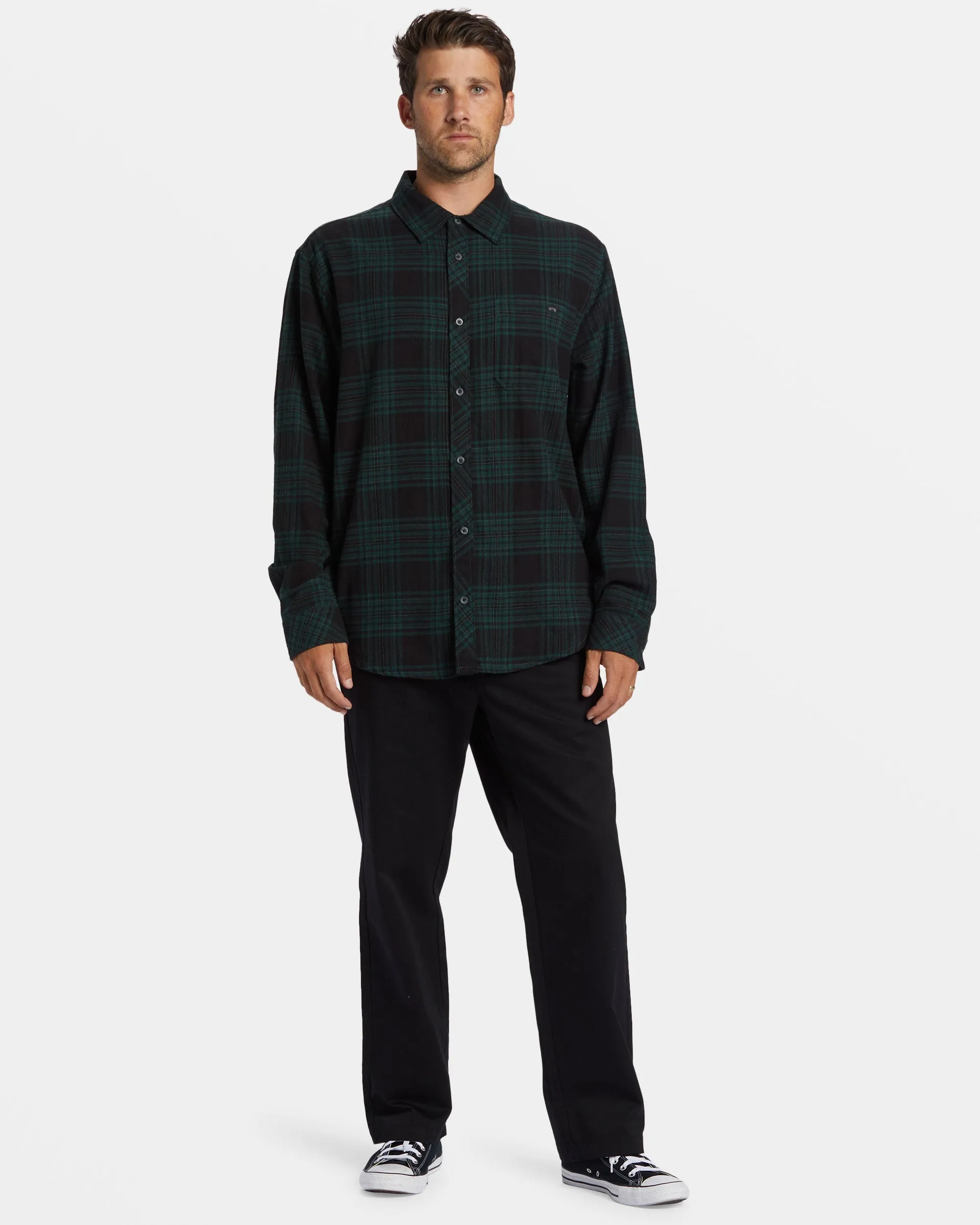 Coastline Flannel Shirt - Black