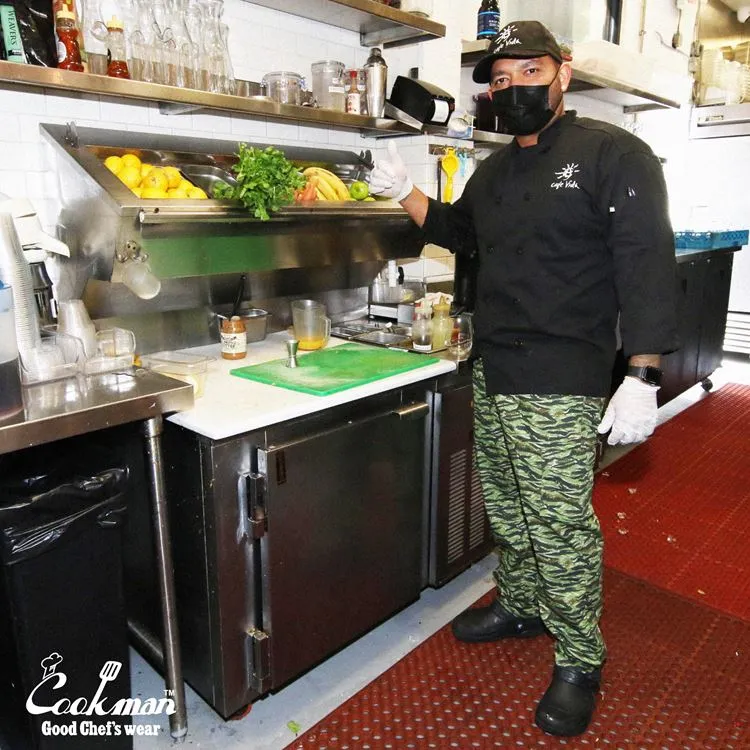 Cookman Chef Pants Cargo - Ripstop : Tiger Camo Green