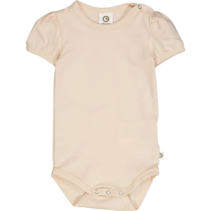 Cozy Me Puff Short Sleeve Bodysuit - Balsam Rose