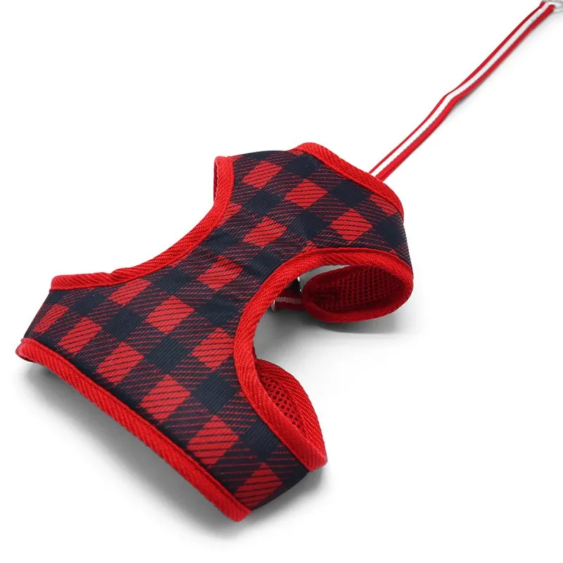 EasyGO Plaids Red Harness