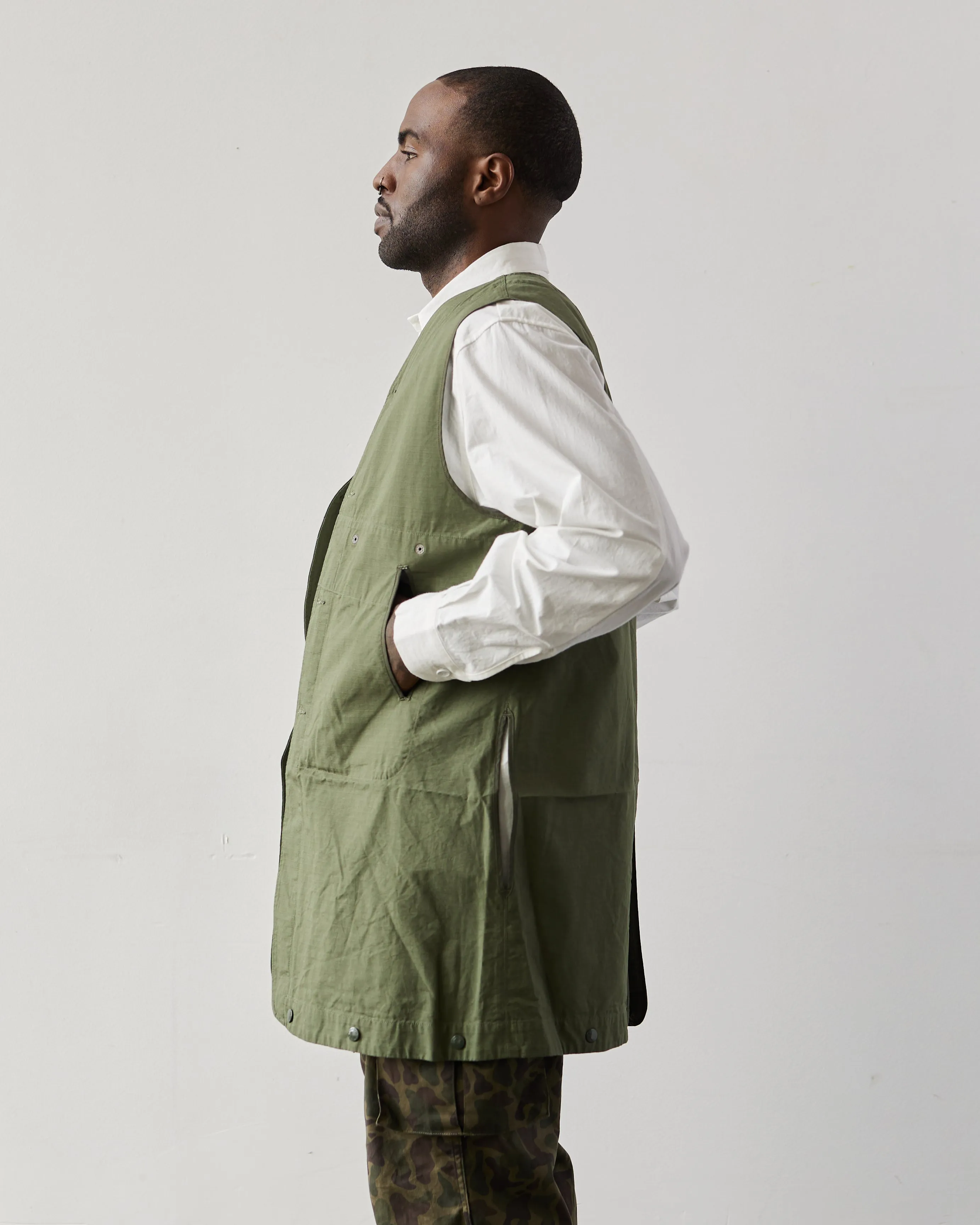 Engineered Garments Liner Vest, Olive