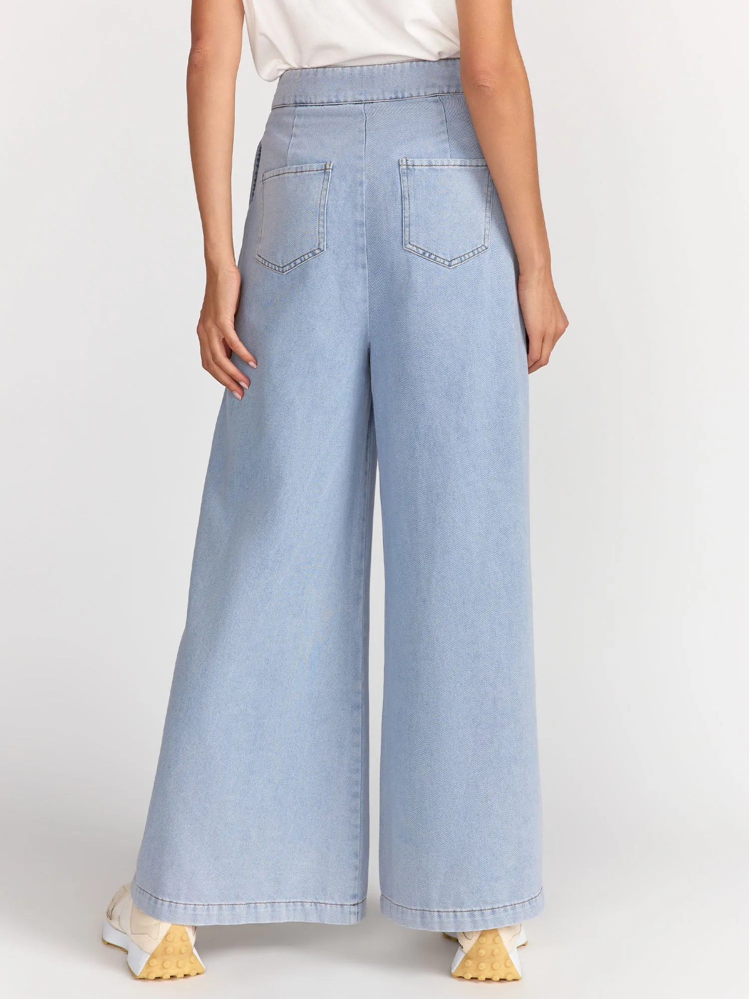 Flying Tomato Pleated Wide Leg Denim Jeans - Brands We Love