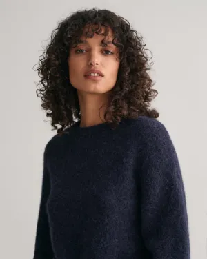 Gant Apparel S Women's Hairy Texture C Seasonal Newness Blue Reg