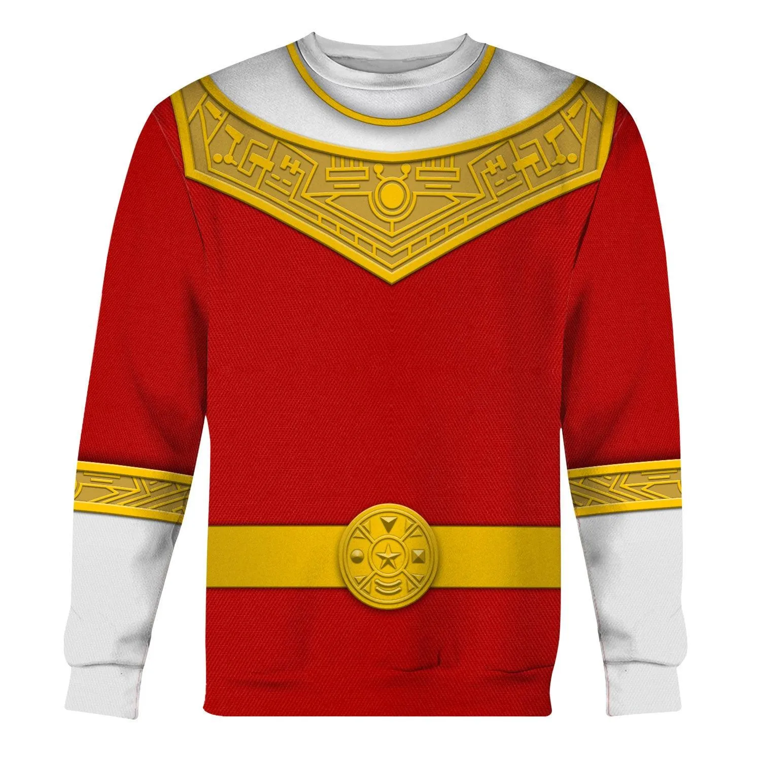 Gearhomie Red Power Rangers Zeo Hoodies Sweatshirt T-shirt Hawaiian Tracksuit