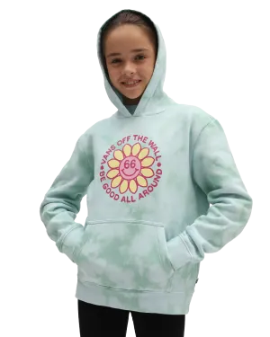 Girls Good All Round Hoodie in Green Ash Latte Wash