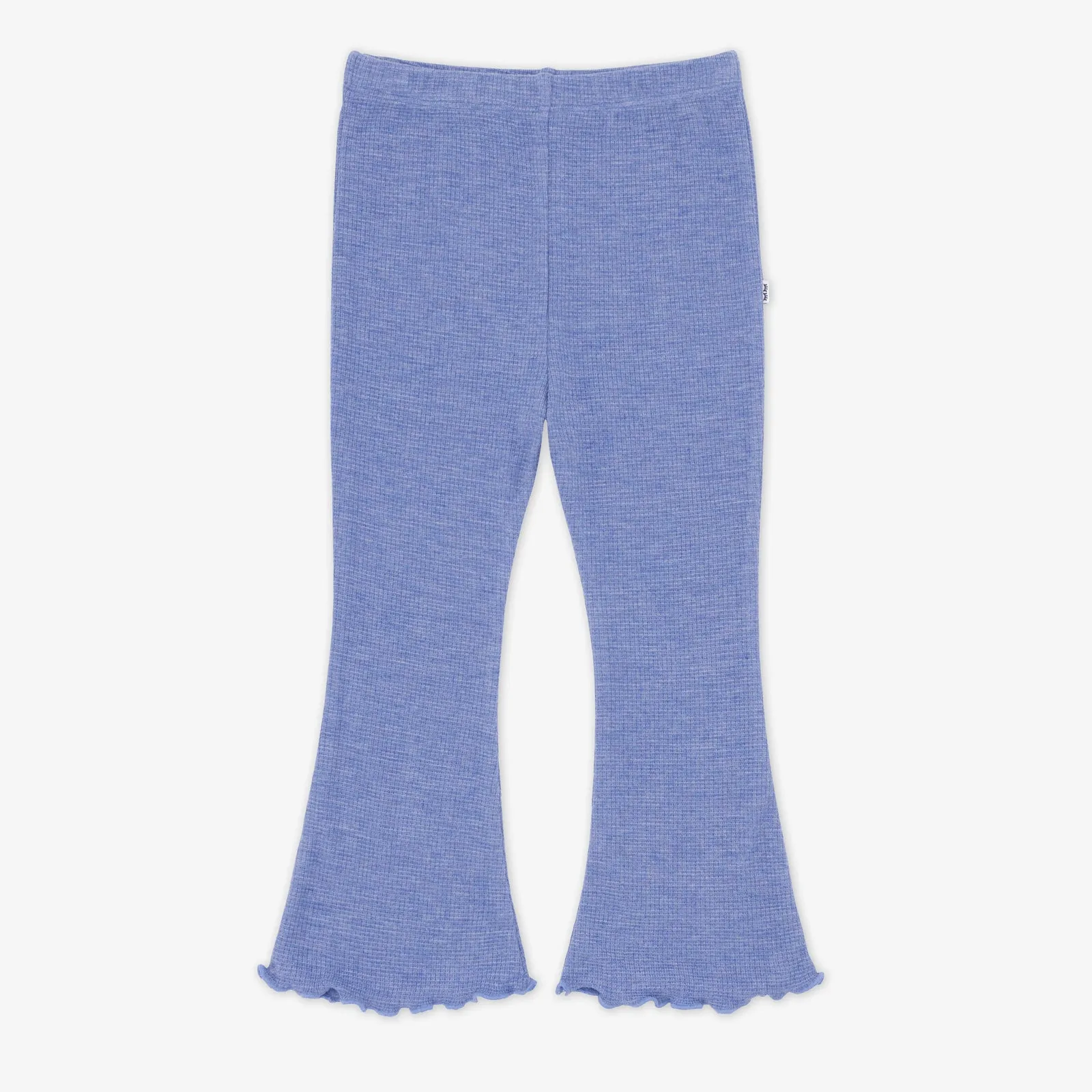 Heather Lilac Waffle Flare Pant