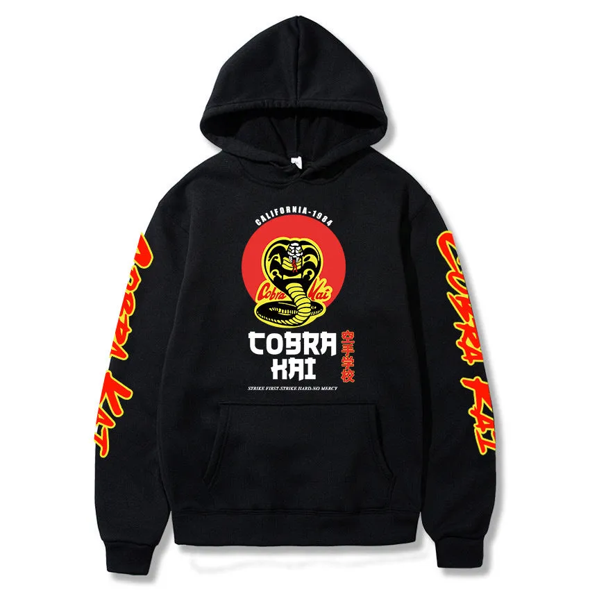 Karate Kid Cobra Kai Hoodies 3D Printed Jacket Pullover Sweatshirt Adults Unisex