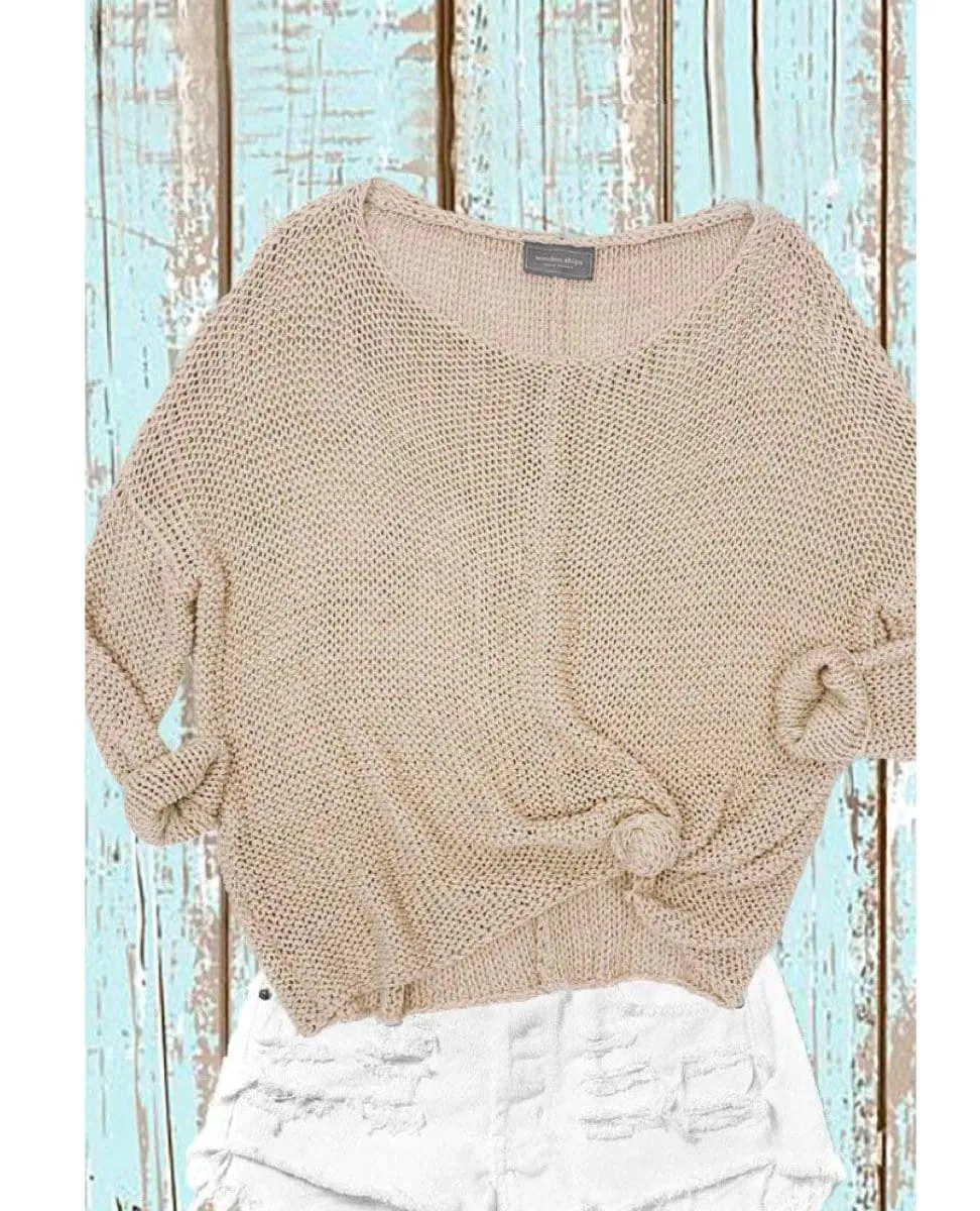 Key West Crew Khaki Sweater