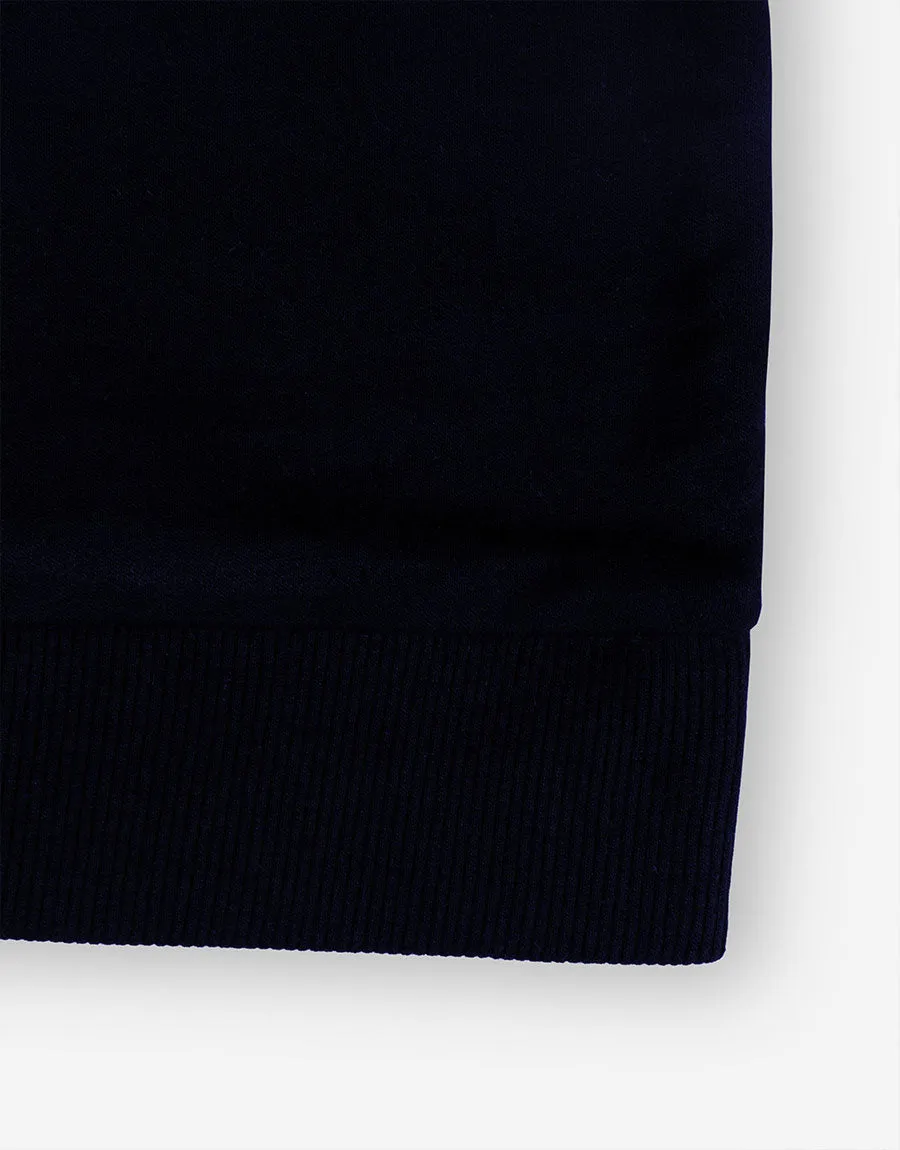 Kid's Fleece Penal Hoodie - Navy