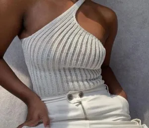 Knitted Side Shoulder Top