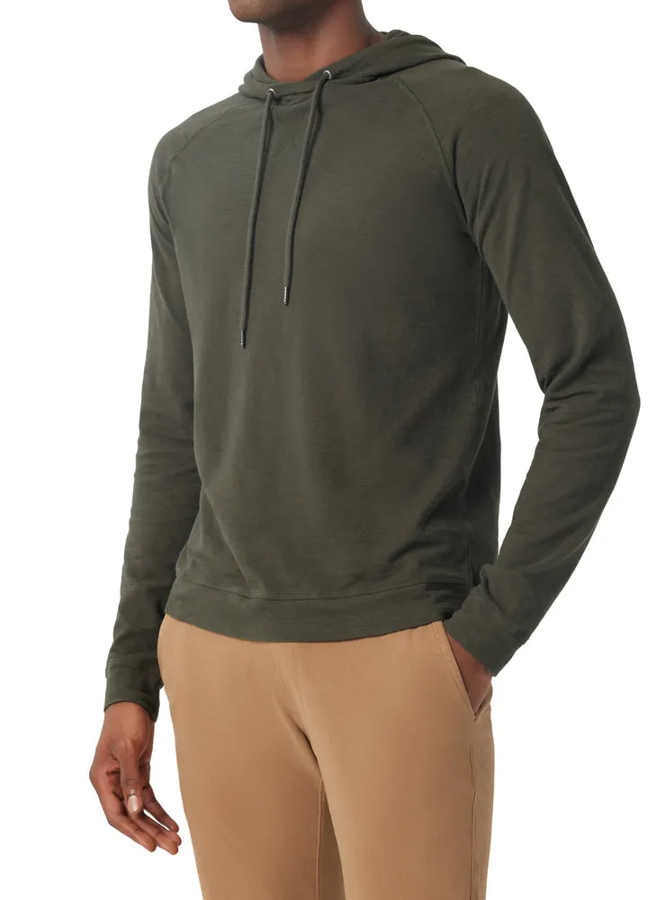 Long Sleeve Hoodie in Slub Cotton G3171