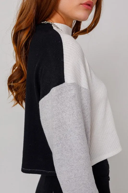 Lorraine Long Sleeve Contrast Top