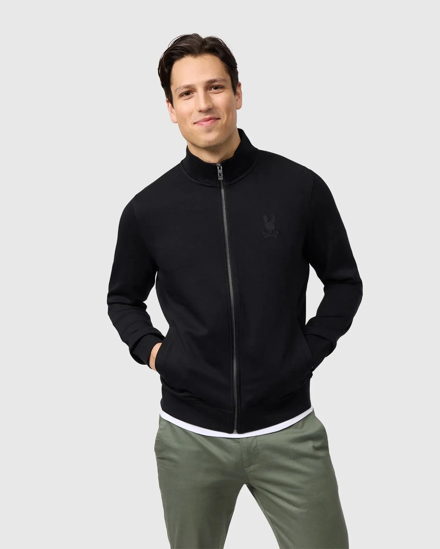 MENS LYONS HIGH COLLAR FULL ZIP - B6J380B200