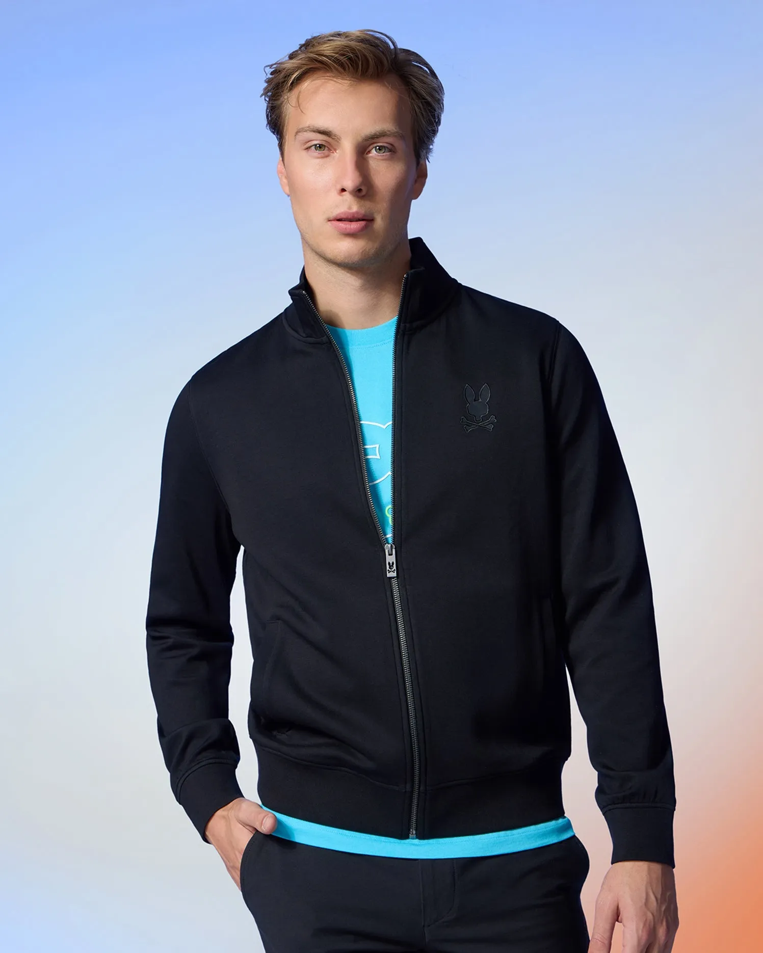 MENS LYONS HIGH COLLAR FULL ZIP - B6J380B200