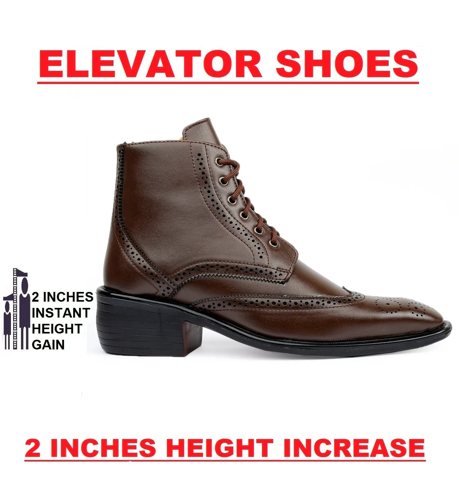 Men's New Height Increasing Comfortable And Stylish Regular Office and Formal Wear