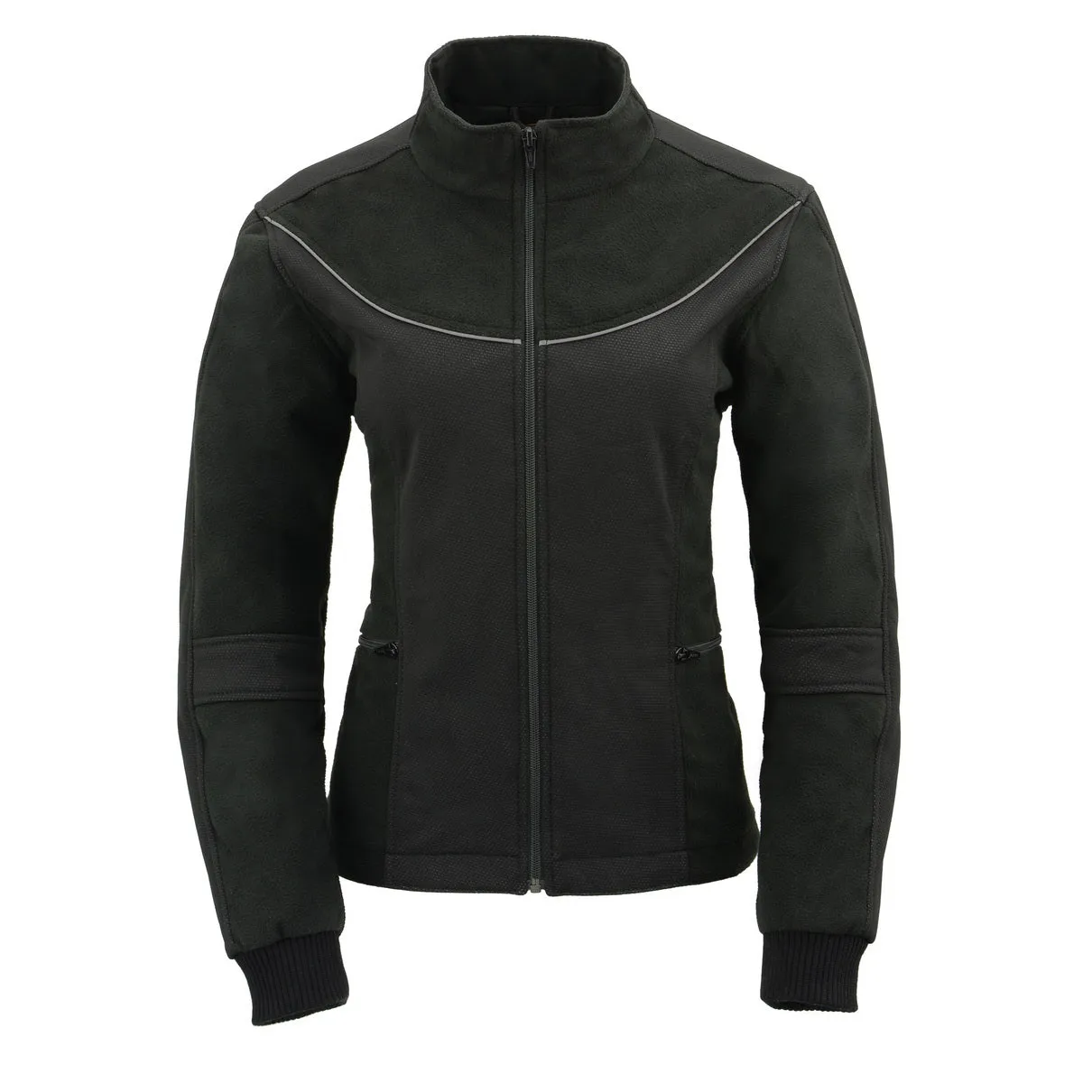 Milwaukee Leather MPL2780 Women's Black Textile and Fleece Combo