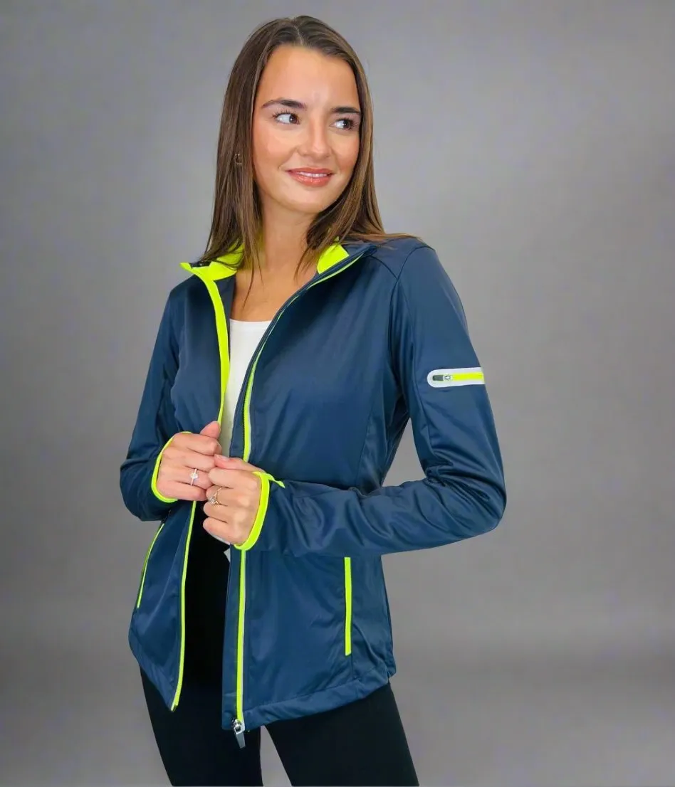 Navy & Yellow Lightweight Softshell Jacket