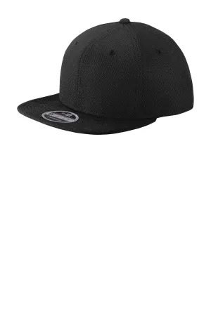 New Era Original Fit Diamond Era Flat Bill Snapback Cap. NE404