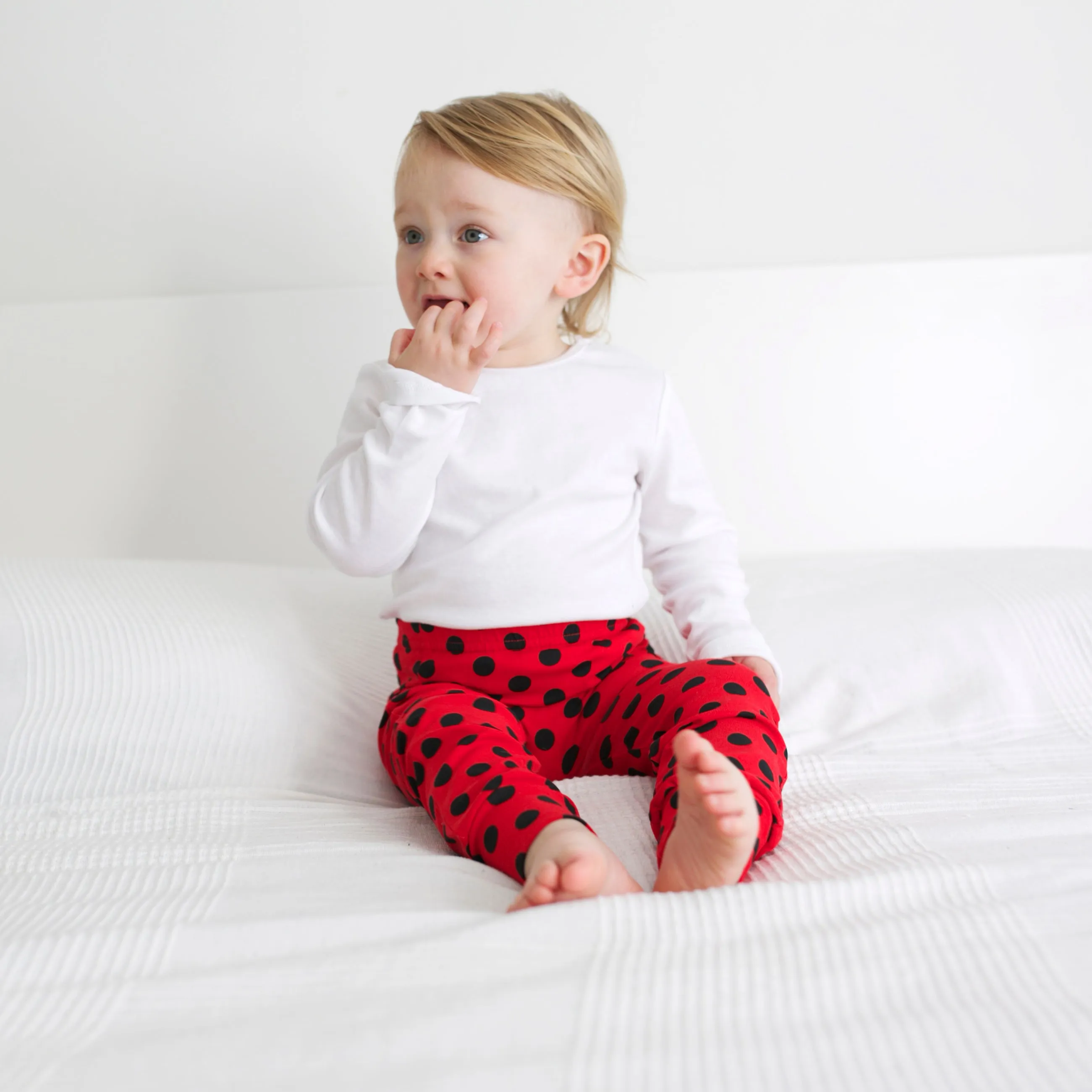 Red Polka Dot Leggings