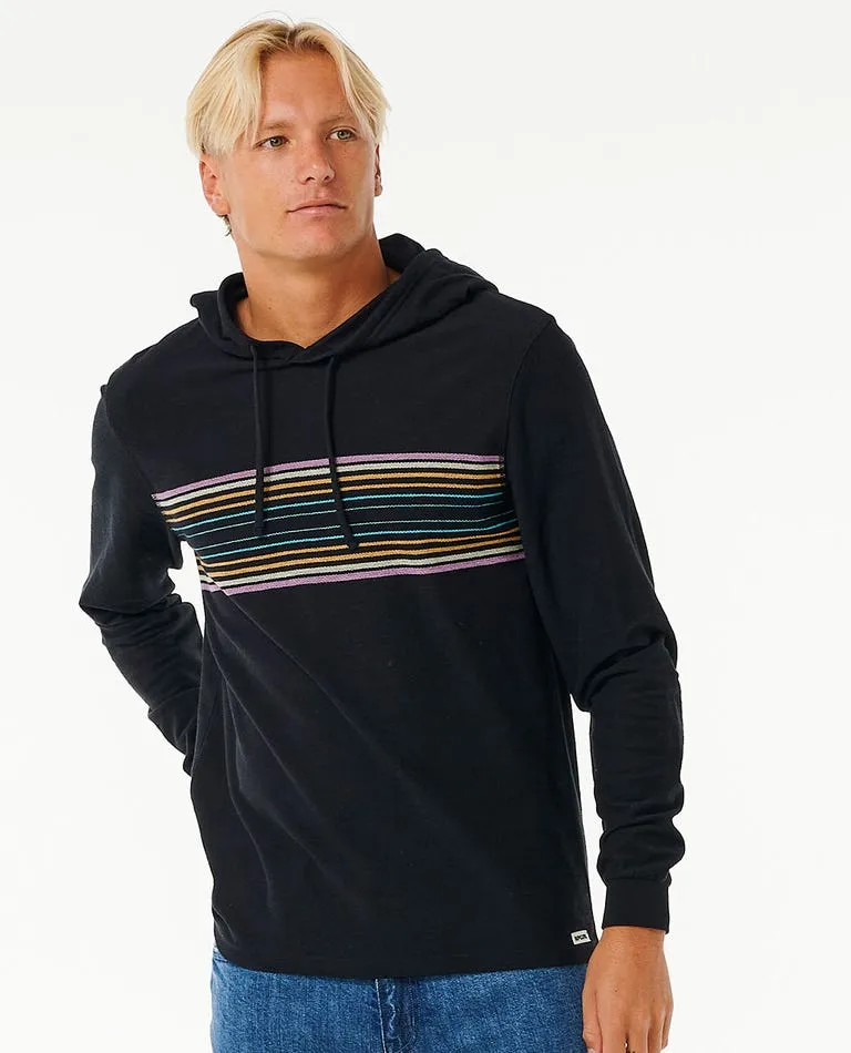 Rip Curl Surf Revival Hooded L/S Shirt-Black