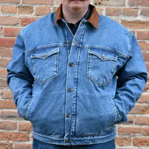 Schaefer Legend Denim Jacket with Fleece Lining in Indigo