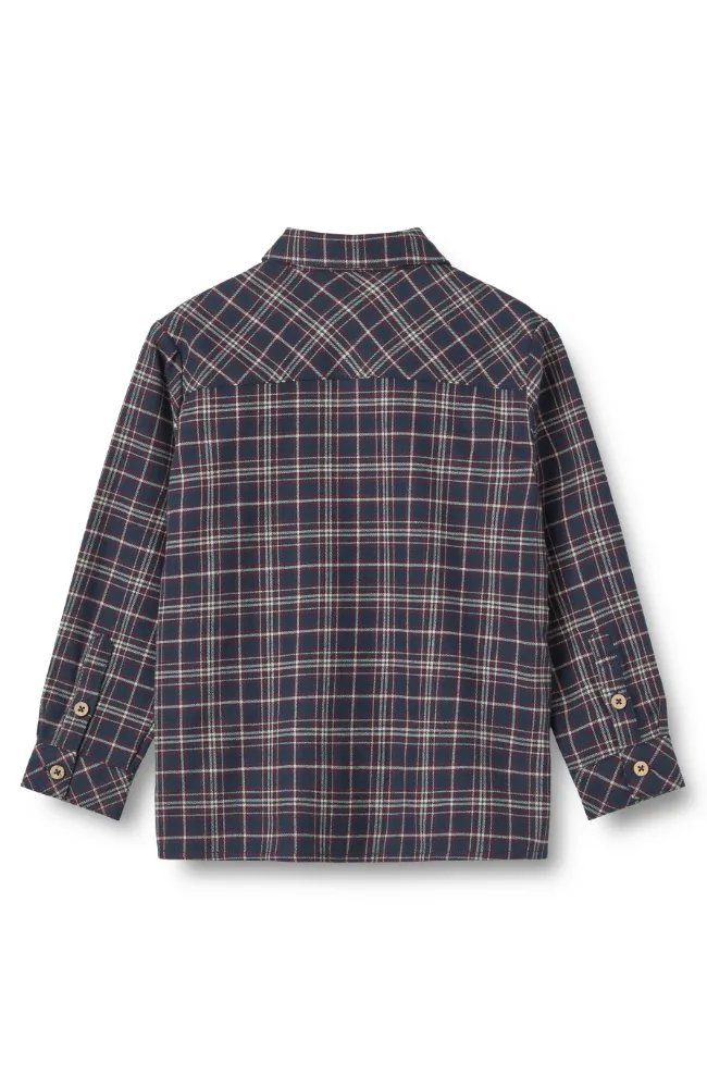 Shirt Oscar - Navy Check st.98-128