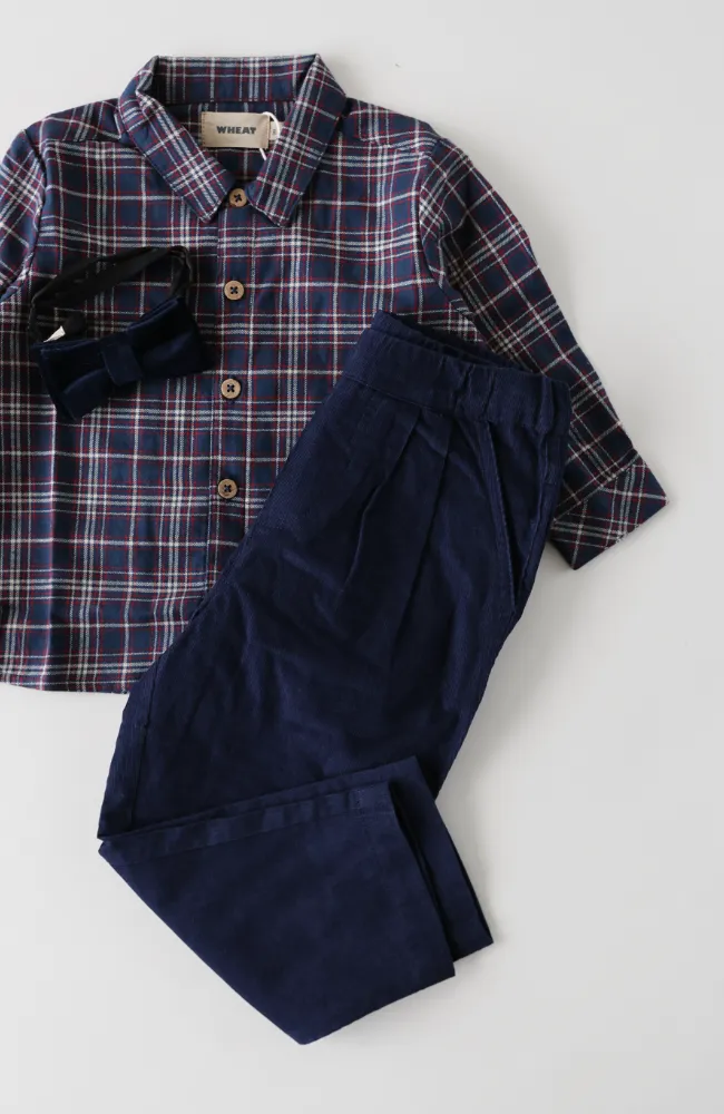 Shirt Oscar - Navy Check st.98-128