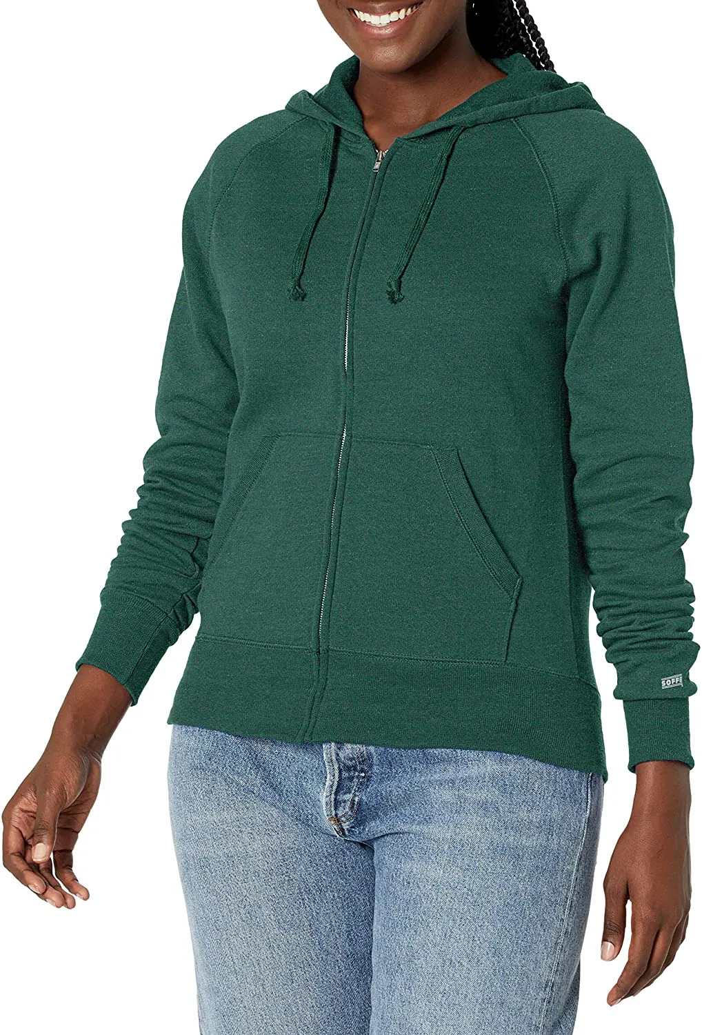 Soffe Women's Rugby Zip Hoodie