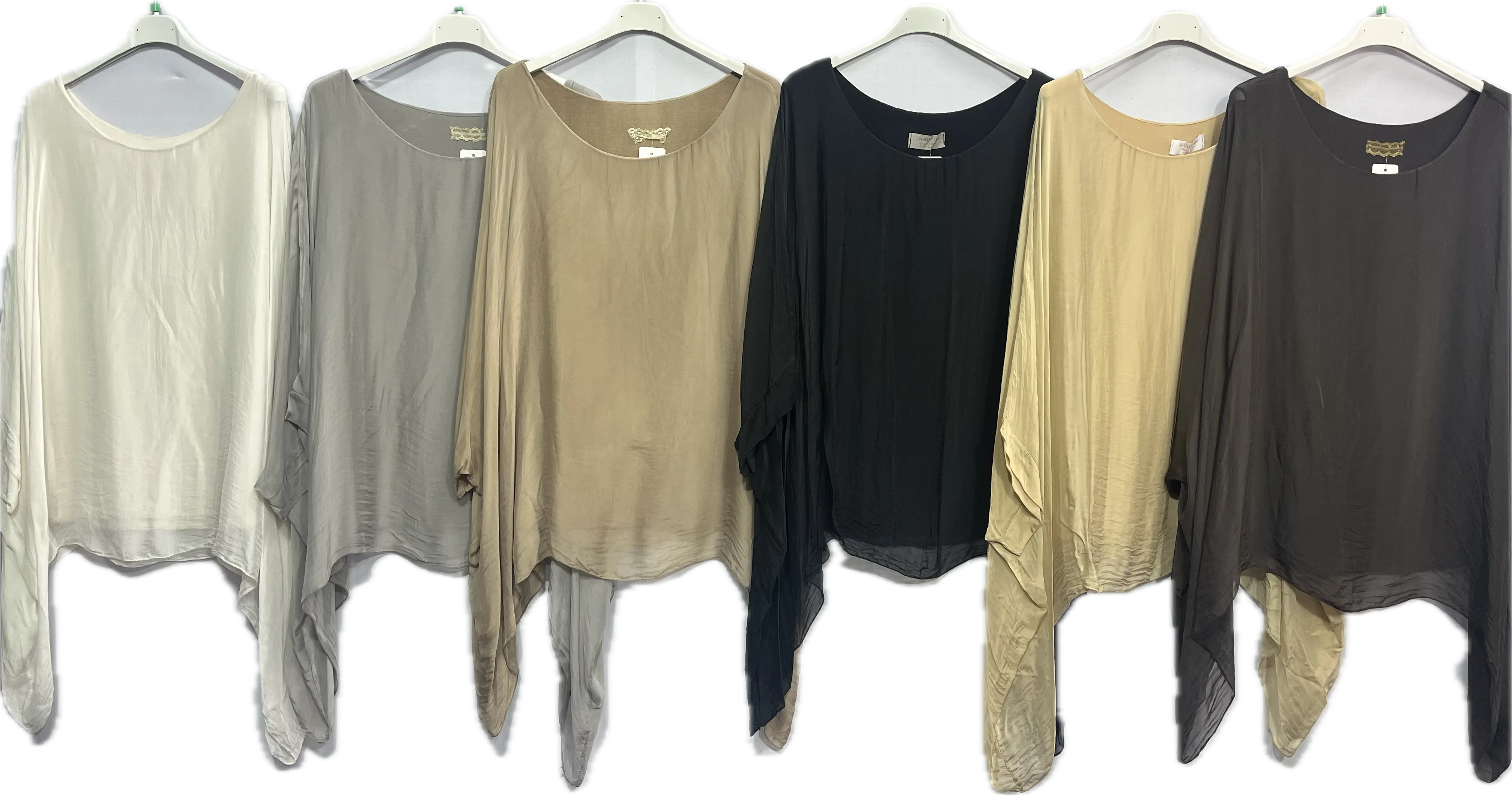 Solid Silk Tops