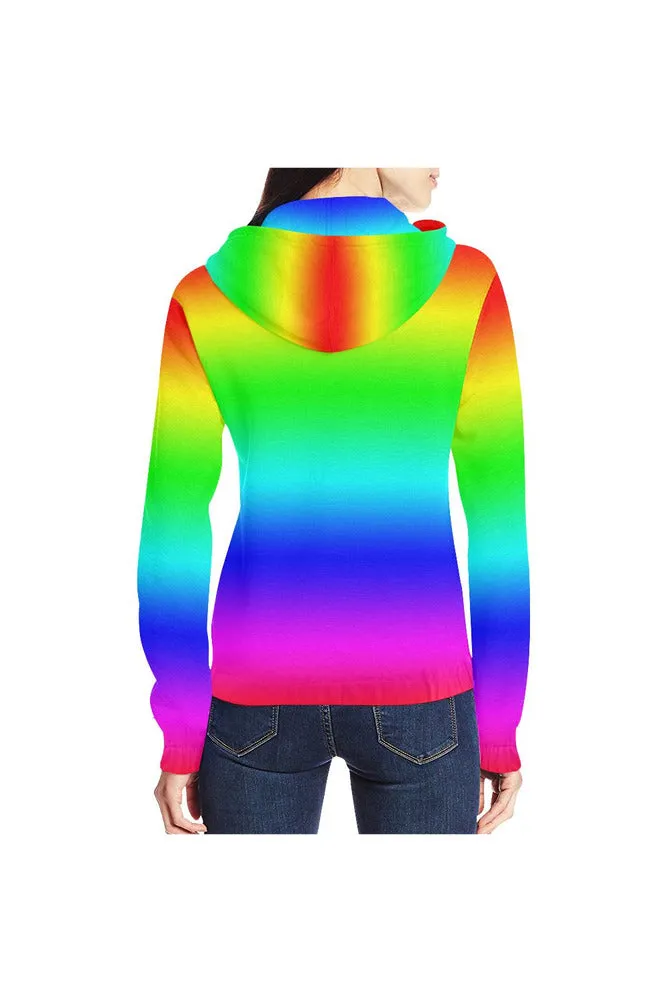 Spectral Splendor All Over Print Full Zip Hoodie for Women (Model H14)