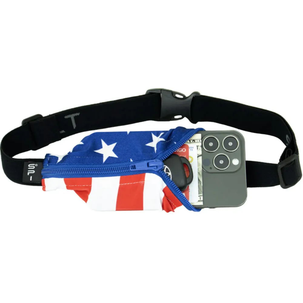 SPIbelt Stars and Stripes Large Pocket Running Belt