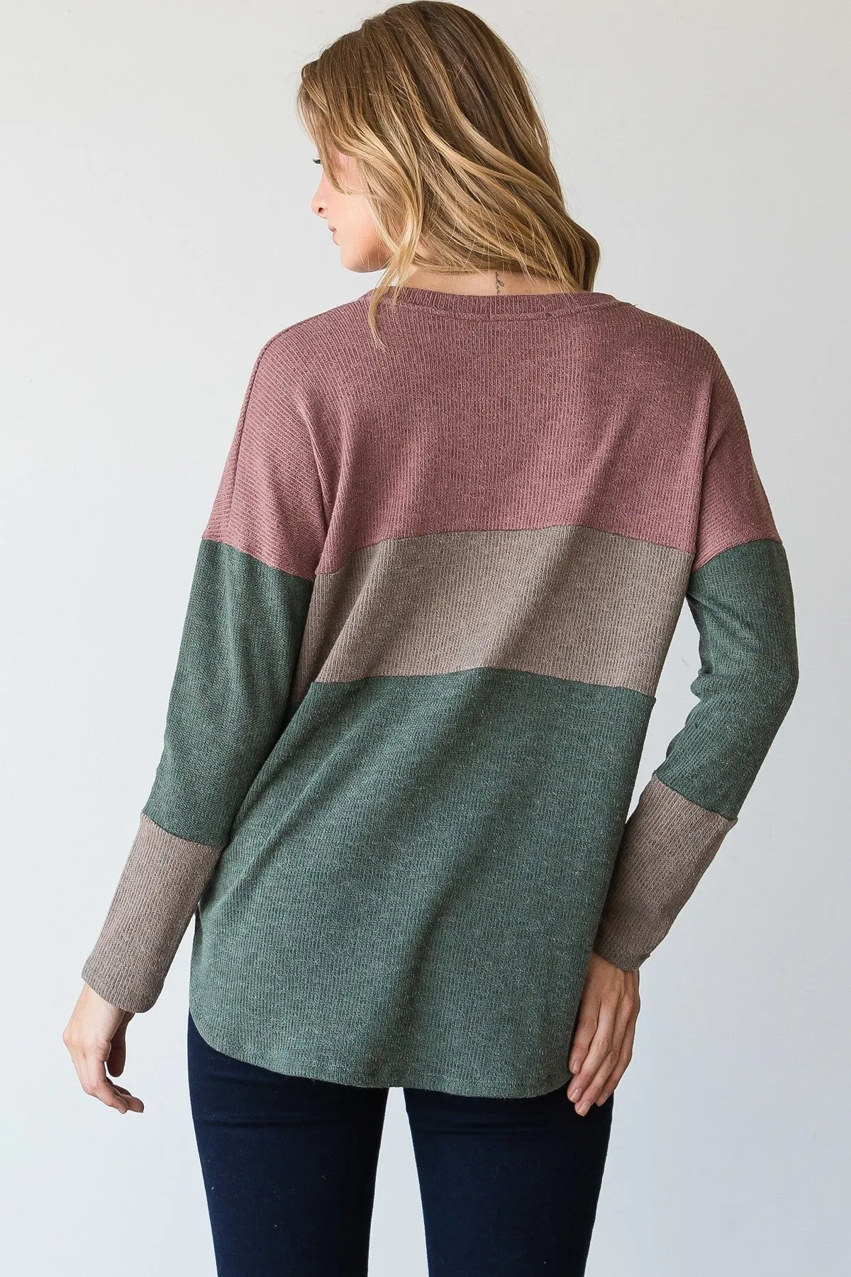 Stylish Colorblock Top