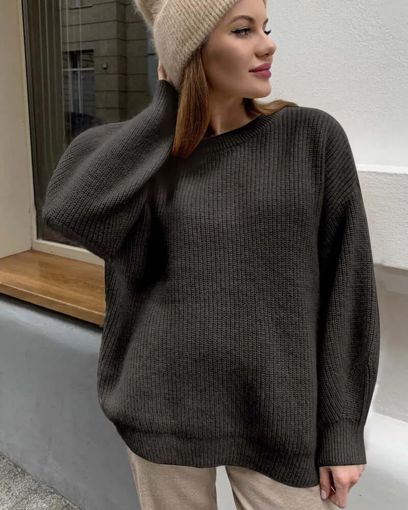 Super Soft Mink Loose Fit Knitted Sweater