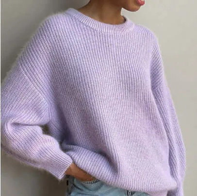 Super Soft Mink Loose Fit Knitted Sweater