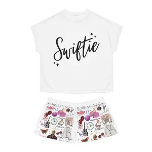 Swiftie Women's Short Pajama Set (AOP), Gift for Swiftie, Birthday Gift for Swiftie, Supermom Pajama set, Best Mom Gift