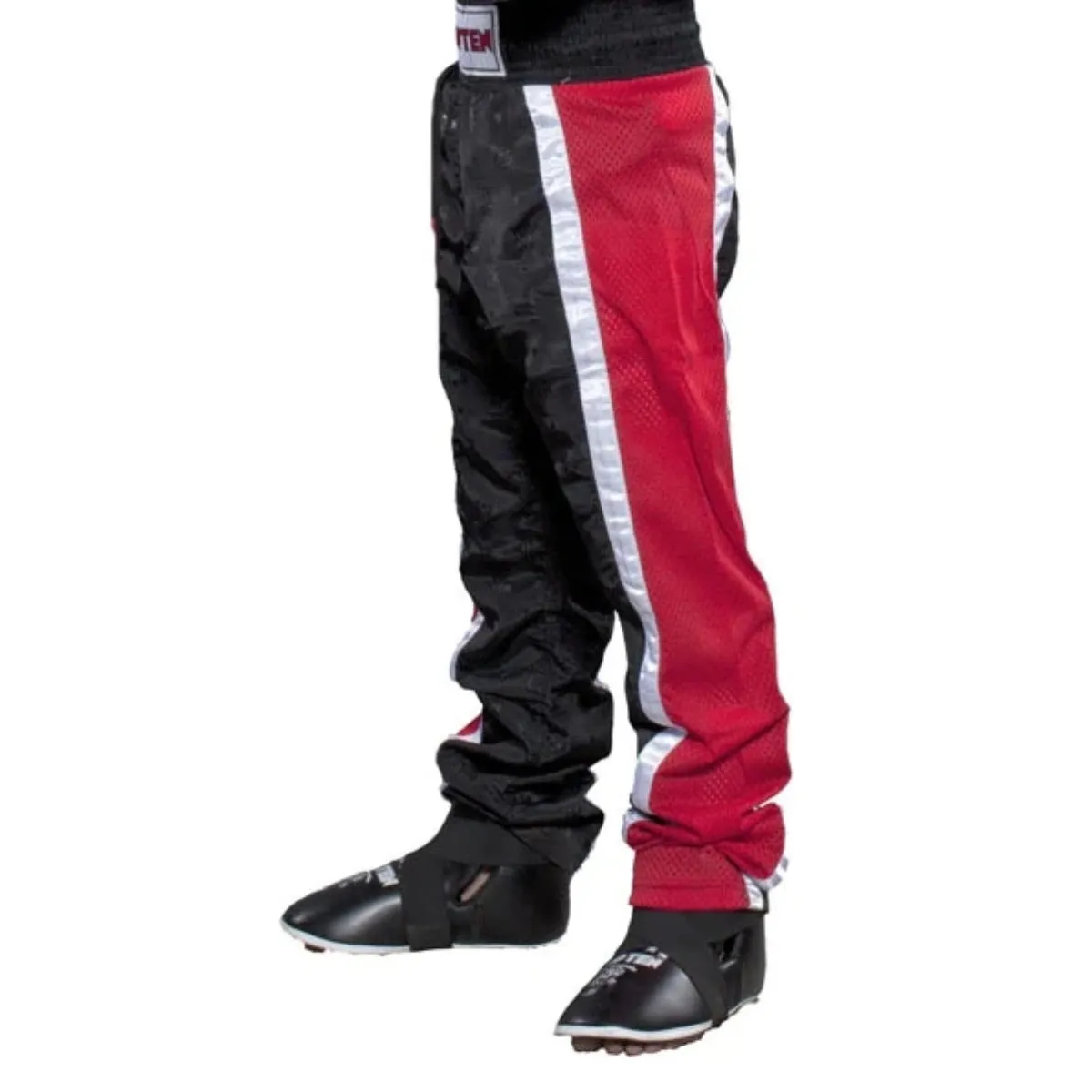 Top Ten Adult Mesh Kickboxing Pants Black/Red