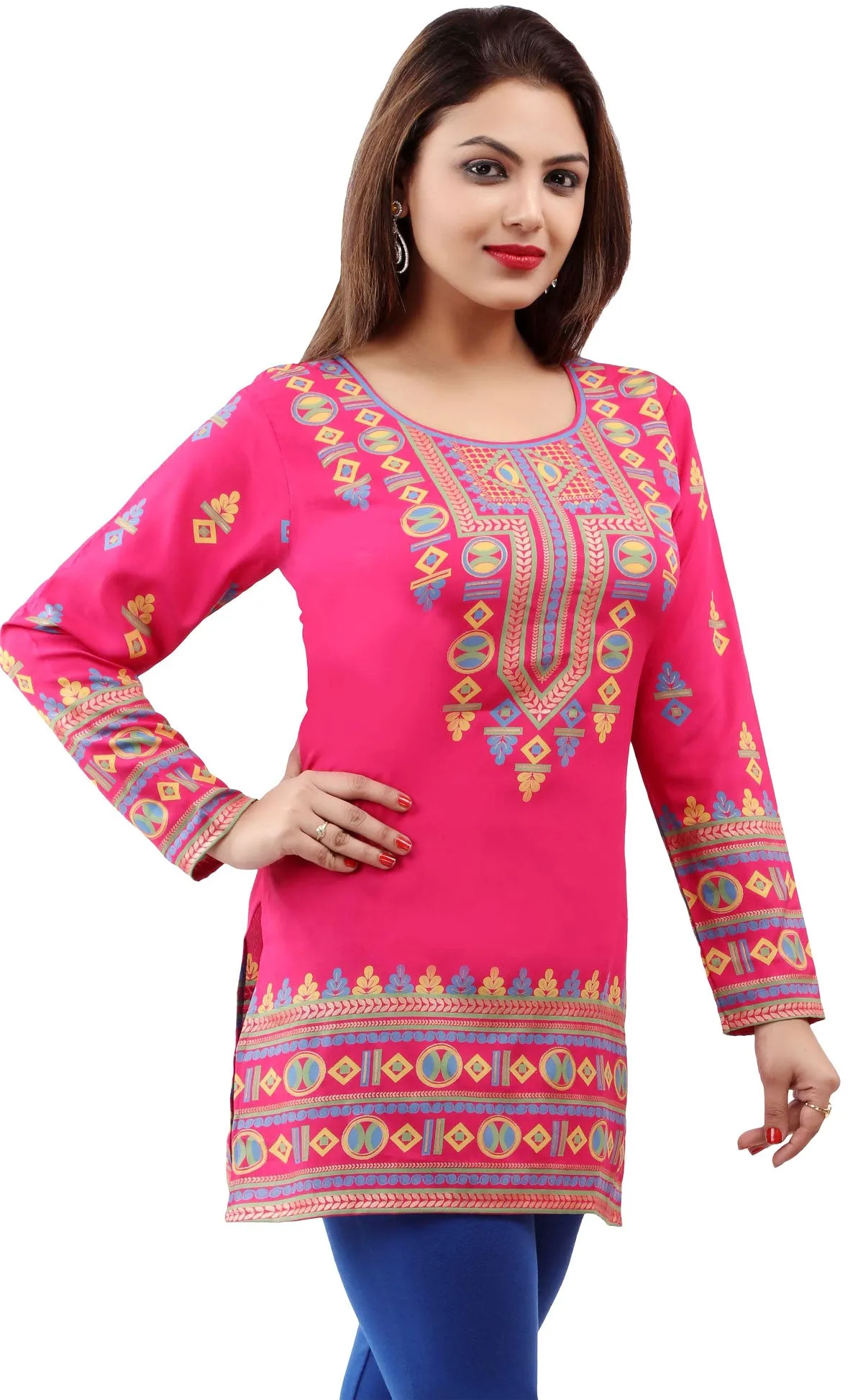 Vibrant Pink Kurti for Women – Stylish Kurti Tops for Ladies