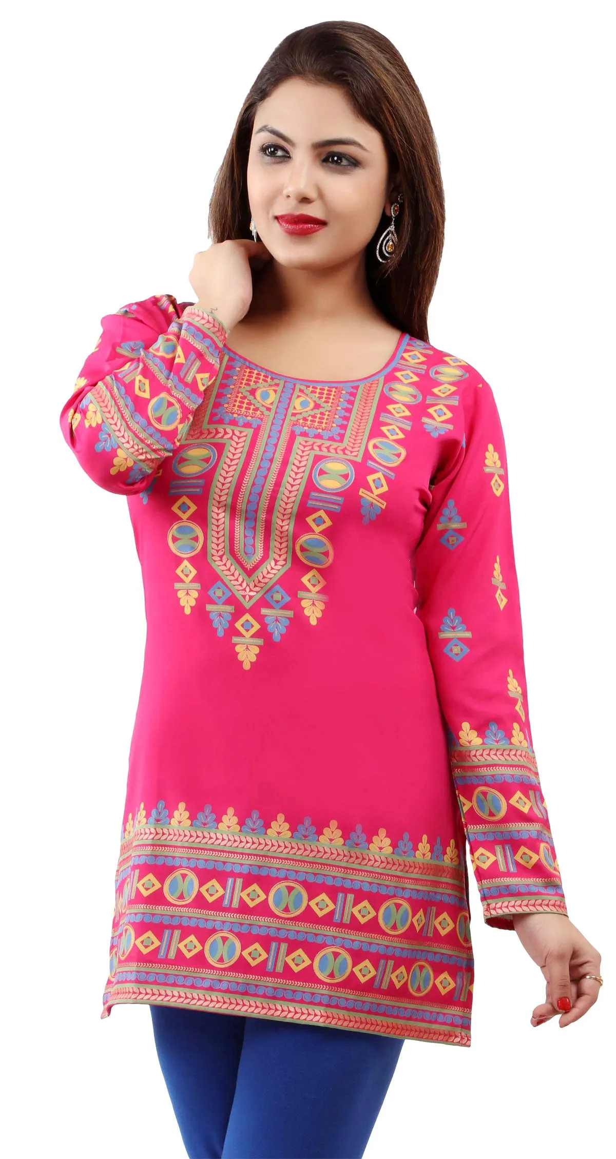 Vibrant Pink Kurti for Women – Stylish Kurti Tops for Ladies