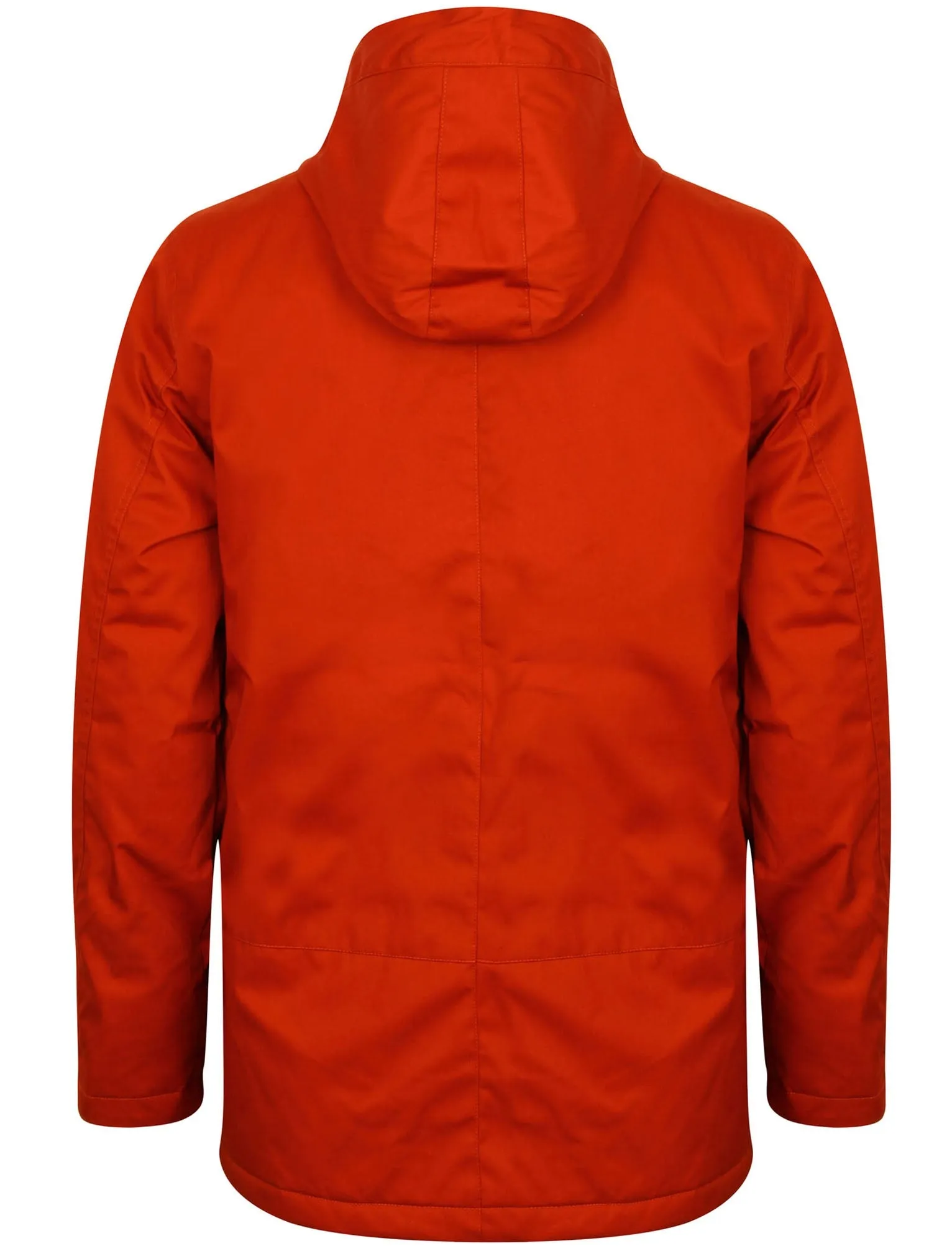 Viola Fleece Lined Hooded Parka Coat in Burnt Orange - Tokyo Laundry