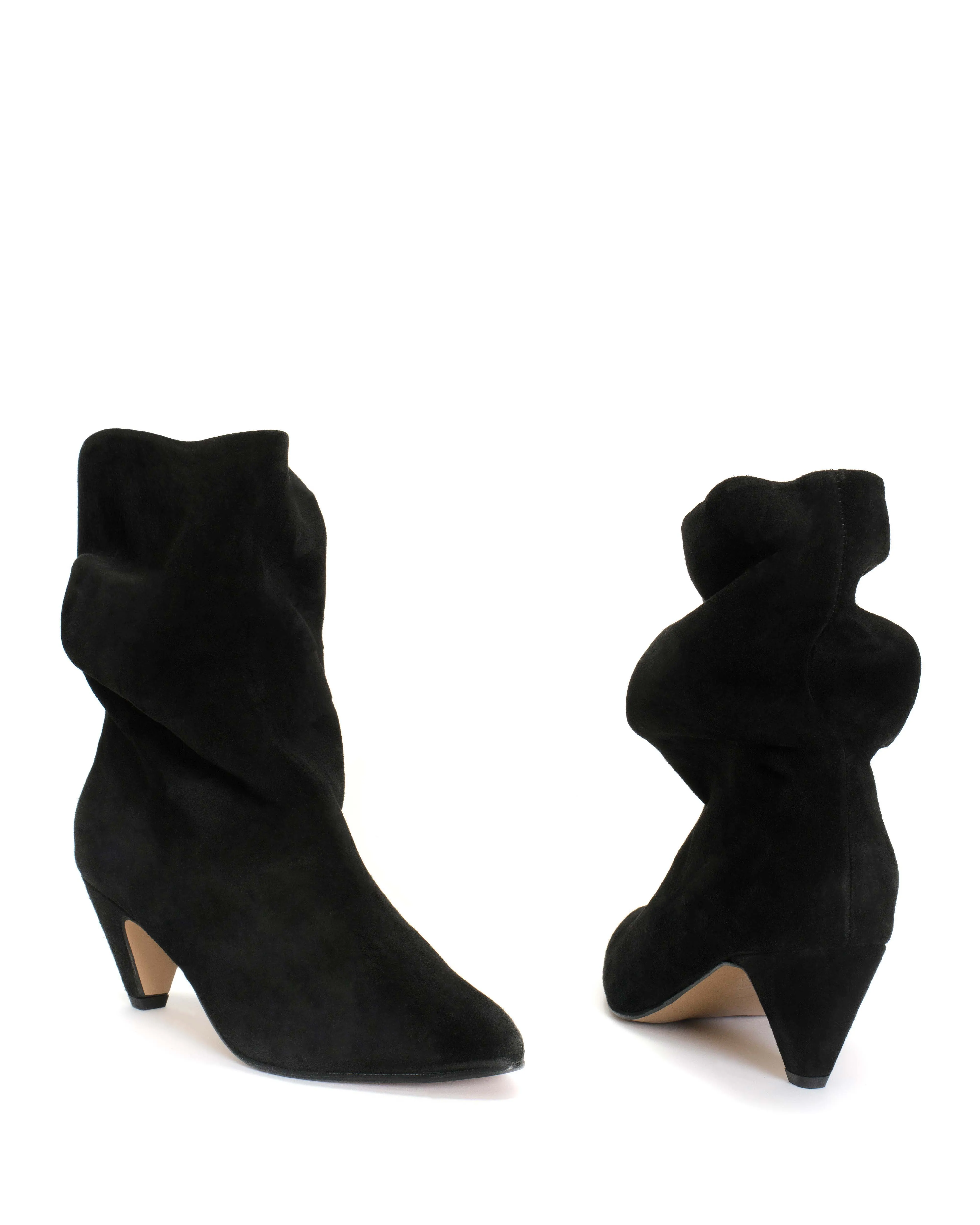 Vully 50 Stiletto Calf suede Black