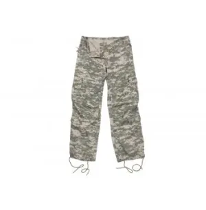 Women's Camo Vintage Style Paratrooper Fatigue Pants