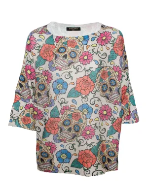 Women's Stylish Top W1002 Skulls